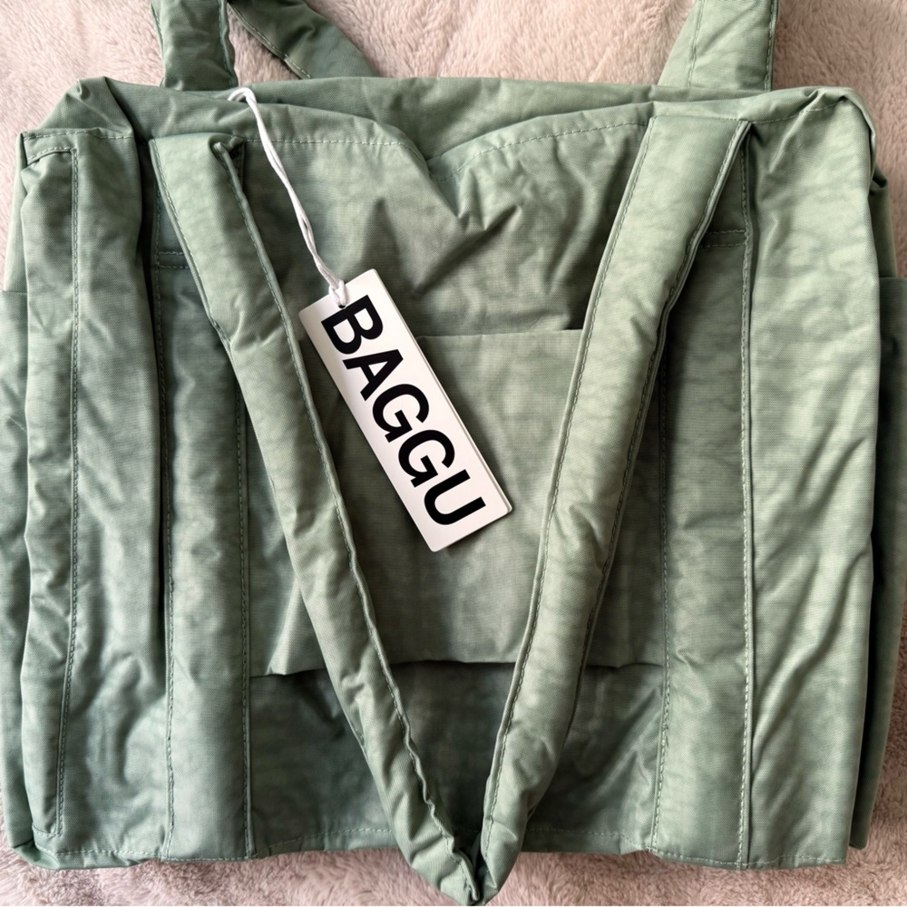 NWT BAGGU Small Cloud Carry-On Bag Seafoam - Picture 7 of 14